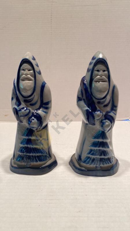 Eldreth Pottery Father Christmas Figurines