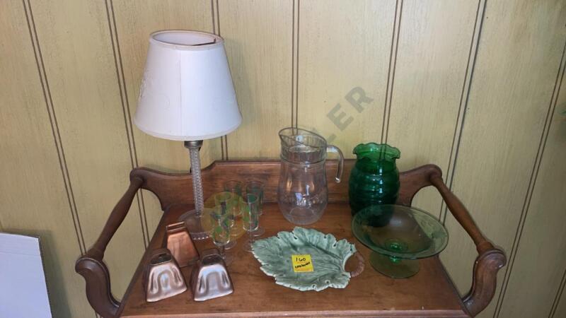 Glass Lamp, Glassware, and More