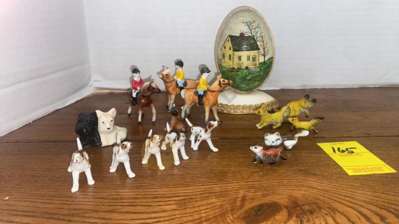 Fox Hunting Mini Figurines