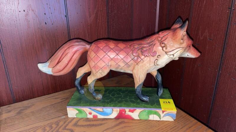 Jim Shore Wooden Fox Art