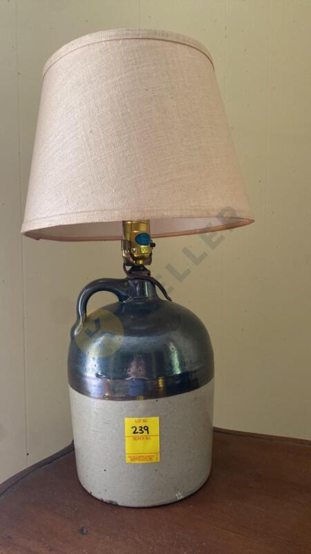 Stoneware Crock Lamp