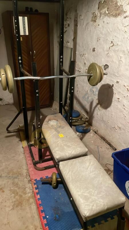 Weight Bench and Weights