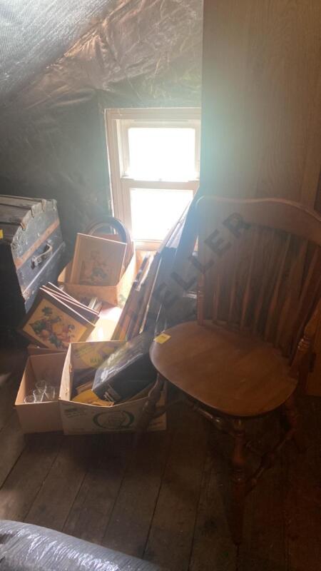 Vintage Picture Frames, Chair, and More