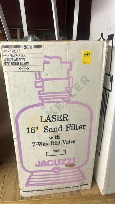 16” Laser Sand Filter with 7 Position Dial Valve