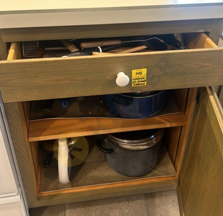 Contents of Drawer and Cabinet