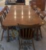 Wooden Dining Table with 8 Chairs