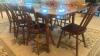 Wooden Dining Table with 8 Chairs - 4