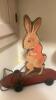 Antique Wooden Rabbit Pull Toy, Lamp, and More - 2