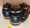 3 Salunga Fire Company Blue Jars with Handles