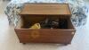 Wooden Storage Chest and Wool Sweaters - 6