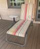 Adjustable Outdoor Chaise Lounge and Side Table