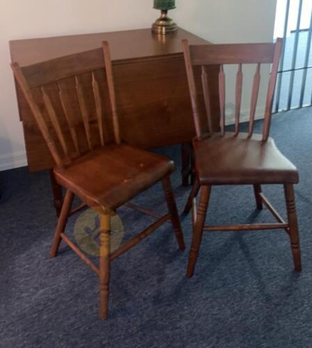 Drop Leaf Table and 2 Chairs