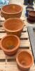 4 Clay Pots