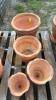 4 Clay Decorative Pots