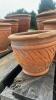 4 Decorative Clay Pots - 4