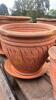 4 Decorative Clay Pots - 5