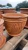 Set of 4 Decorative Clay Planters - 4