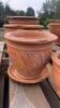 Set of 4 Decorative Clay Planters - 5