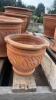 Set of 4 Decorative Clay Planters - 6