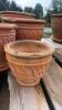 Set of 4 Decorative Clay Planters - 6