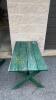 Wooden Adirondack Chair and Side Table - 3