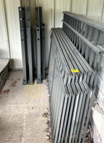 Metal Fencing with Posts