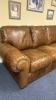 LeatherTrend 3 Person Brown Leather Sofa - 2