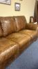 LeatherTrend 3 Person Brown Leather Sofa - 3