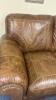 LeatherTrend 3 Person Brown Leather Sofa - 4