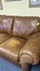 LeatherTrend 3 Person Brown Leather Sofa - 6