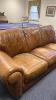 LeatherTrend Three Person Brown Leather Sofa - 2