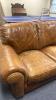 LeatherTrend Three Person Brown Leather Sofa - 3