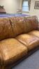 LeatherTrend Three Person Brown Leather Sofa - 4