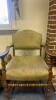 Green Upholstered Wooden Chair - 2