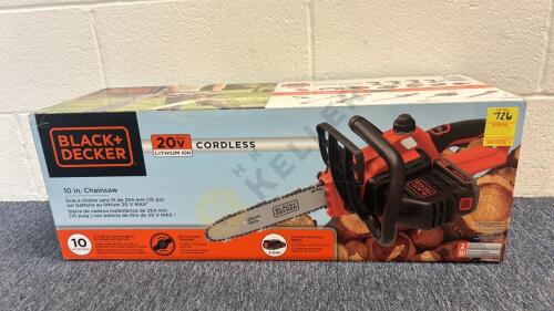 Black & Decker Cordless 10 in. Chainsaw