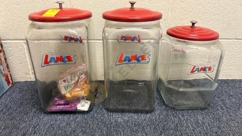 3 Vintage LANCE Food Canisters