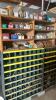 Metal and Wood Small Compartment Shelving, Assortment of Nuts and Bolts, and More - 2