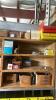 Metal and Wood Small Compartment Shelving, Assortment of Nuts and Bolts, and More - 7