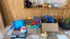 Boxes of Toys, Stuffed Animals, and More