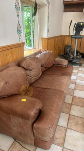 Brown Leather Sofa