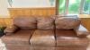 Brown Leather Sofa - 2