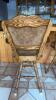 4 Wooden Upholstered Bar Stools - 4