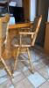 4 Wooden Upholstered Bar Stools - 5