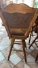 4 Wooden Upholstered Bar Stools - 7