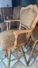 4 Wooden Upholstered Bar Stools - 9