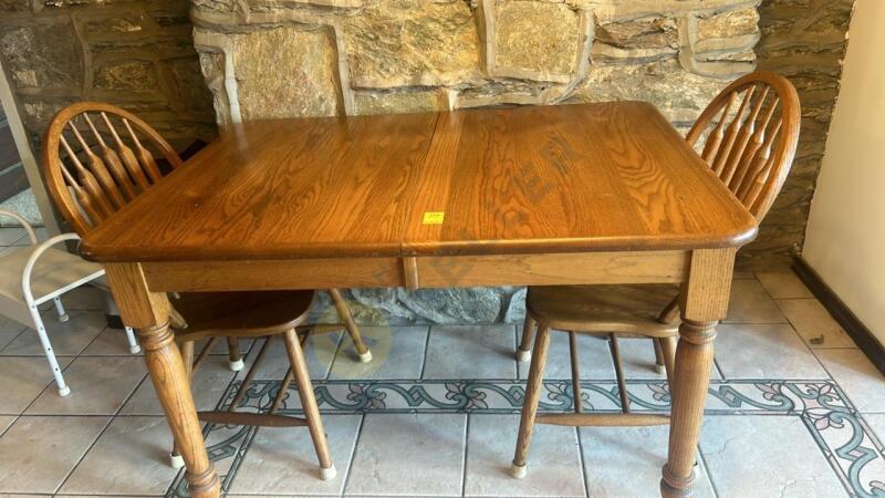 Wooden Table and 2 Chairs