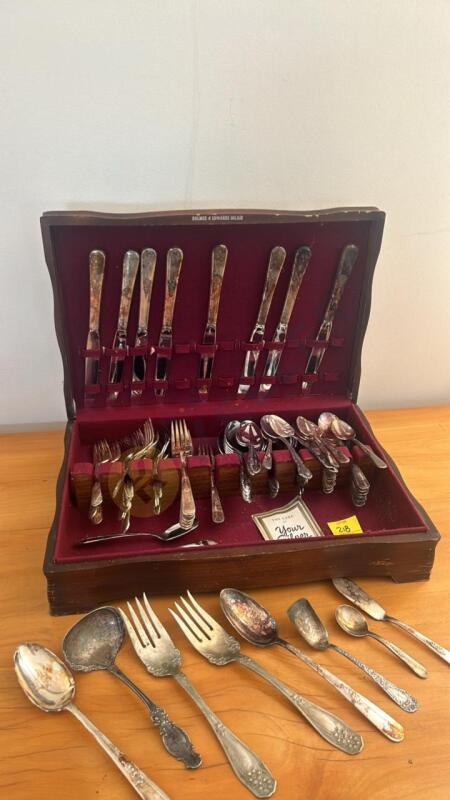 Holmes & Edwards Inlaid Silver Utensil Set