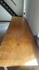 Long Wooden Table with 2 Drawers - 2