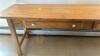 Long Wooden Table with 2 Drawers - 5