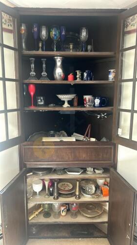 Contents of Corner Cabinet